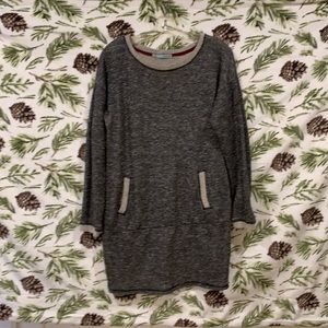 Gray terry lounge dress